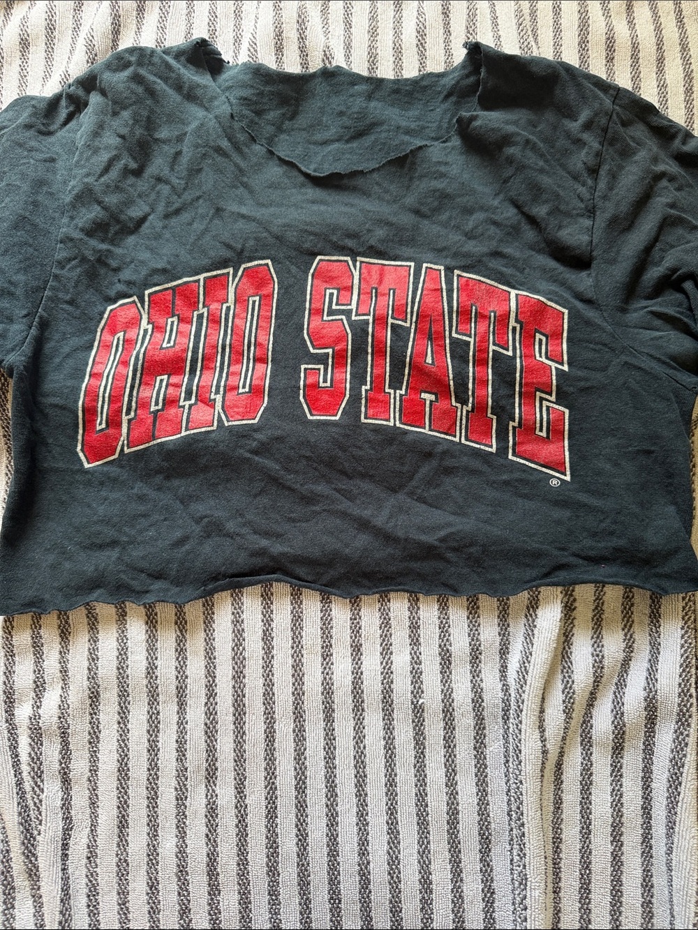 Women’s cropped Ohio State t shirt